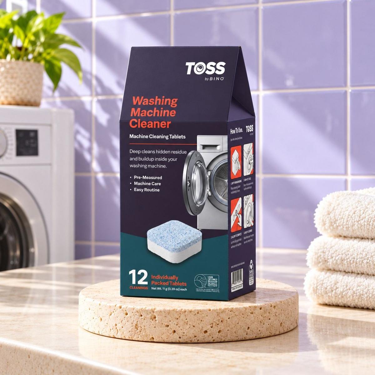 TOSS Washing Machine Cleaner Tablets packaging